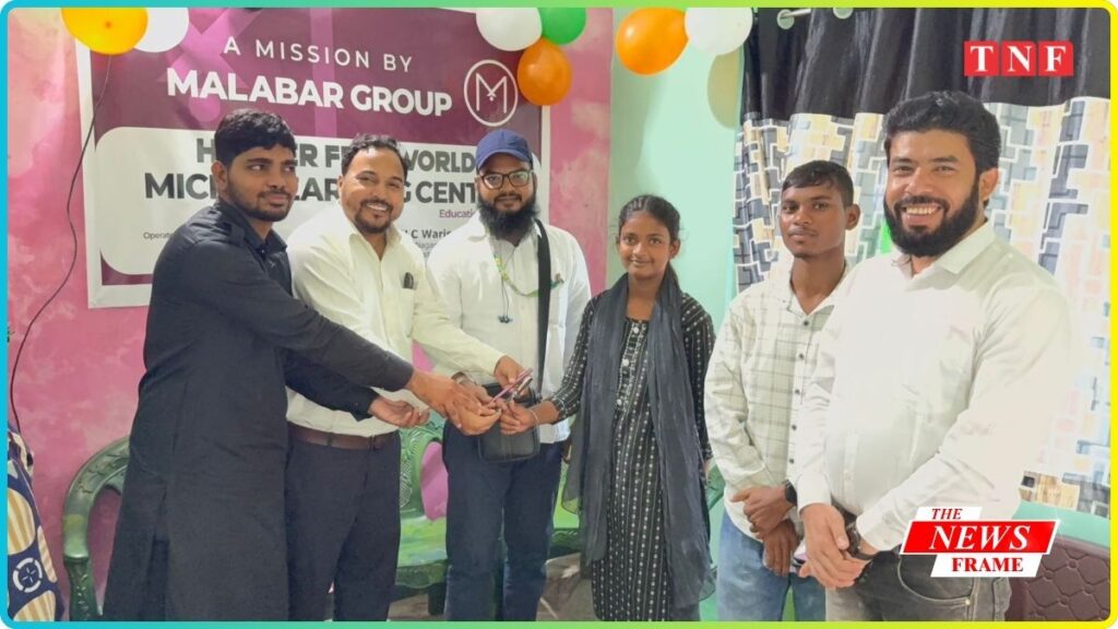 वारिस पिया कल्याण समिति के अध्यक्ष डॉ. ताहिर हुसैन ने फीता काटकर "माइक्रो हेल्पिंग सेंटर स्कूल" का उद्घाटन किया। 1 THE NEWS FRAME