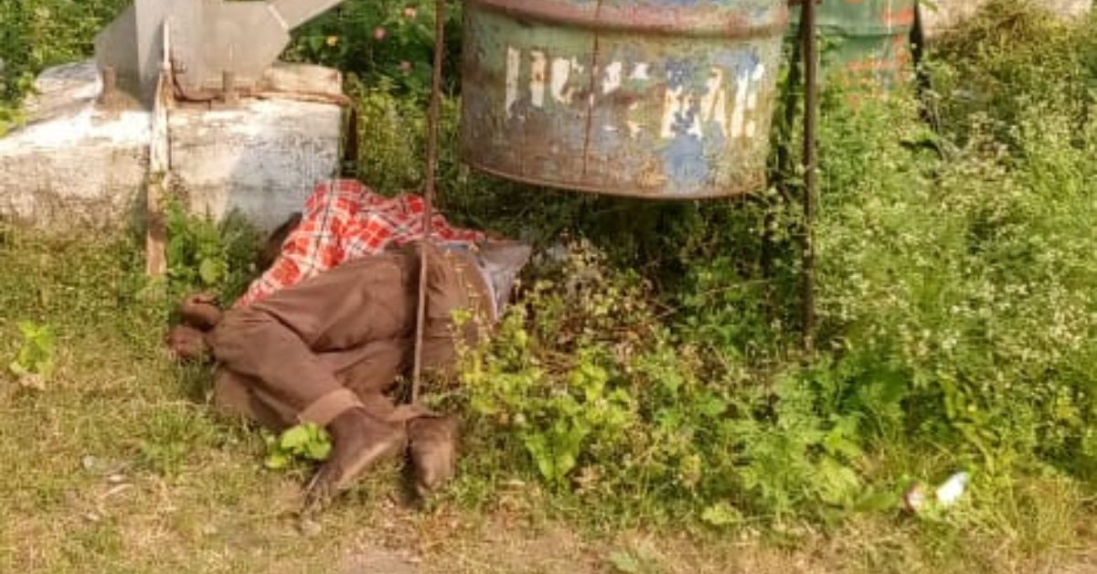 महादेवशाल मंदिर के सामने रेलवे स्टेशन पर मिली अज्ञात व्यक्ति की लाश