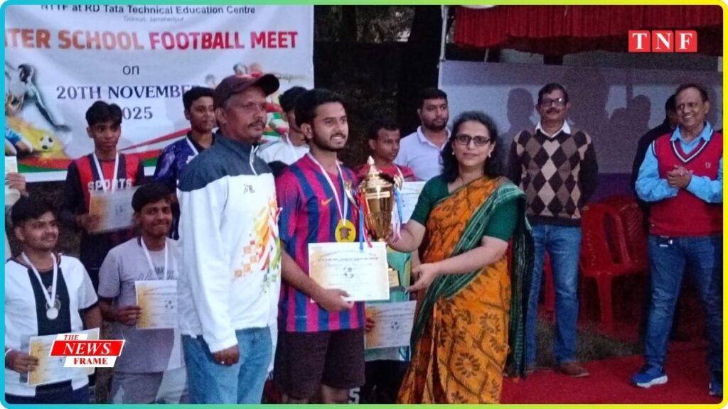 NTTF गोलमुरी में इंटर स्कूल फुटबॉल मीट का सफल आयोजन 2 THE NEWS FRAME