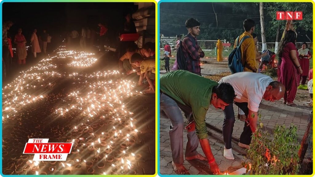 श्री लक्ष्मीनारायण (बिड़ला) मंदिर में प्रज्ज्वलित हुए 11,000 दीप 🪔— देव दीपावली पर झिलमिलाया पूरा परिसर 1 THE NEWS FRAME