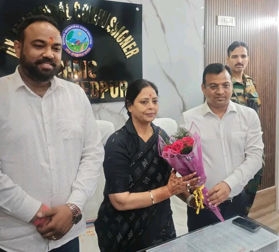 Mango नगर निगम मेयर का कार्यालय: सुधा गुप्ता ने पदभार ग्रहण किया 1 THE NEWS FRAME