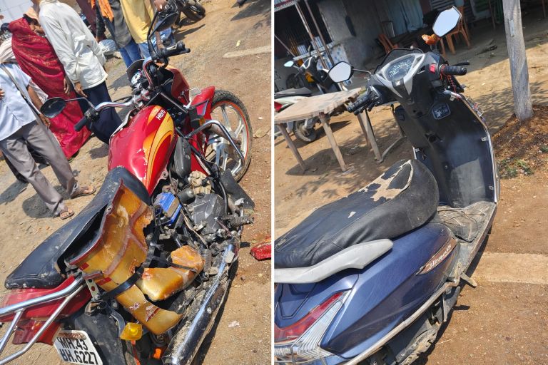 Road Accident: दो बाइकों की आमने-सामने टक्कर में महिला की मौत, युवक घायल 2 THE NEWS FRAME