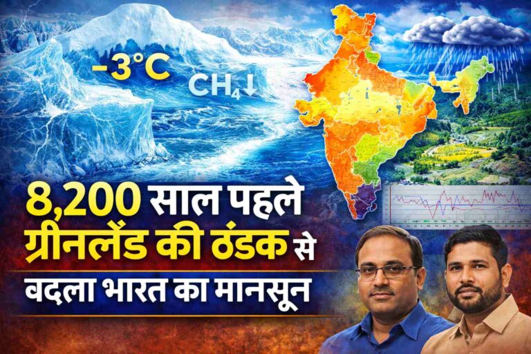 8,200 साल पहले ग्रीनलैंड की ठंडक से बदला भारत का मानसून 9 8,200 साल पहले ग्रीनलैंड की ठंडक से बदला भारत का मानसून