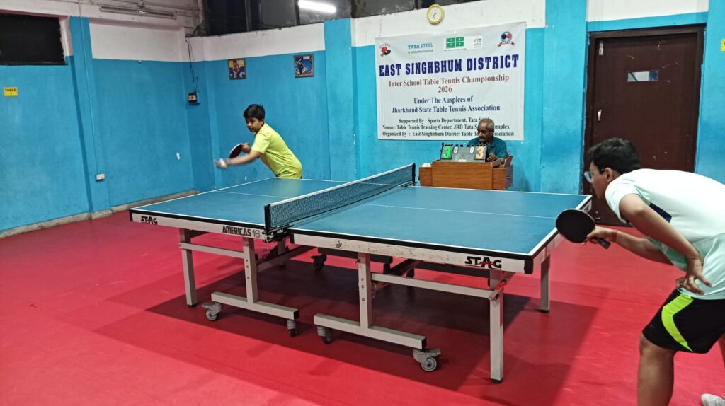 East सिंहभूम जिला इंटर स्कूल टेबल टेनिस चैंपियनशिप 2026 क्वार्टर फाइनल के नतीजे घोषित 1 THE NEWS FRAME