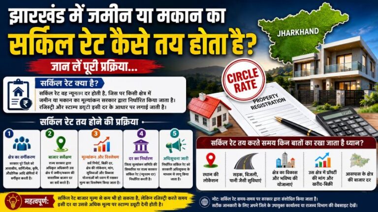 झारखंड में जमीन या मकान का Circle Rate कैसे तय होता है? जान लें…