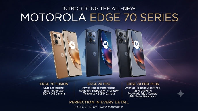 Motorola Edge 70 Series: बेहतरीन कैमरा, सुपरफास्ट चार्जिंग और प्रीमियम अनुभव