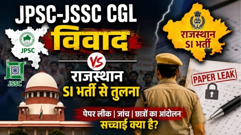 JPSC-JSSC CGL विवाद राजस्थान SI भर्ती से तुलना छात्रों के आंदोलन और जांच की मांग पर बढ़ा सवाल