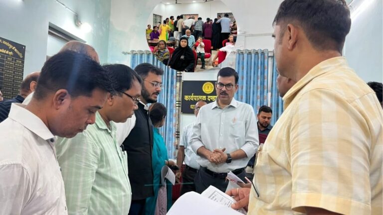 SIR-2026 जिला निर्वाचन पदाधिकारी ने दावा-आपत्ति सुनवाई स्थलों का किया निरीक्षण