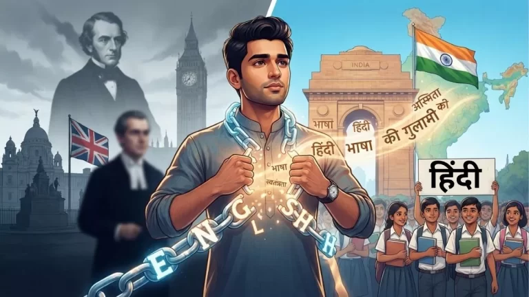 अंग्रेजी की गुलामी आज भी करते हैं भारतीय, अंग्रेजी बोलकर श्रेष्ठ दिखने की यह मानसिकता नहीं जाती।