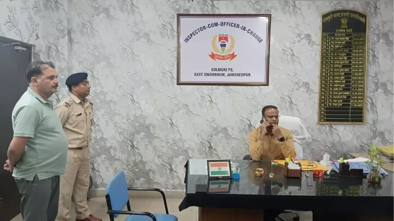 गोलमुरी थाना का SSP ने किया औचक निरीक्षण, कानून-व्यवस्था और लंबित मामलों की समीक्षा