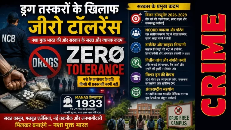 ड्रग तस्करों के खिलाफ Zero Tolerance: नशा मुक्त भारत के लिए सरकार की नई रणनीति कितनी प्रभावी?