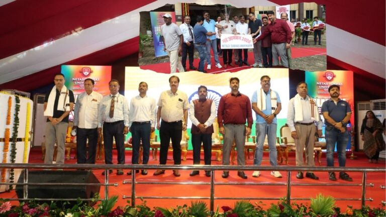 Netaji सुभाष विश्वविद्यालय में नव-आगमन 2026 का भव्य आयोजन 5000 विद्यार्थियों ने अभिभावकों संग लिया हिस्सा 1 Netaji सुभाष विश्वविद्यालय में नव-आगमन 2026 का भव्य आयोजन 5000 विद्यार्थियों ने अभिभावकों संग लिया हिस्सा