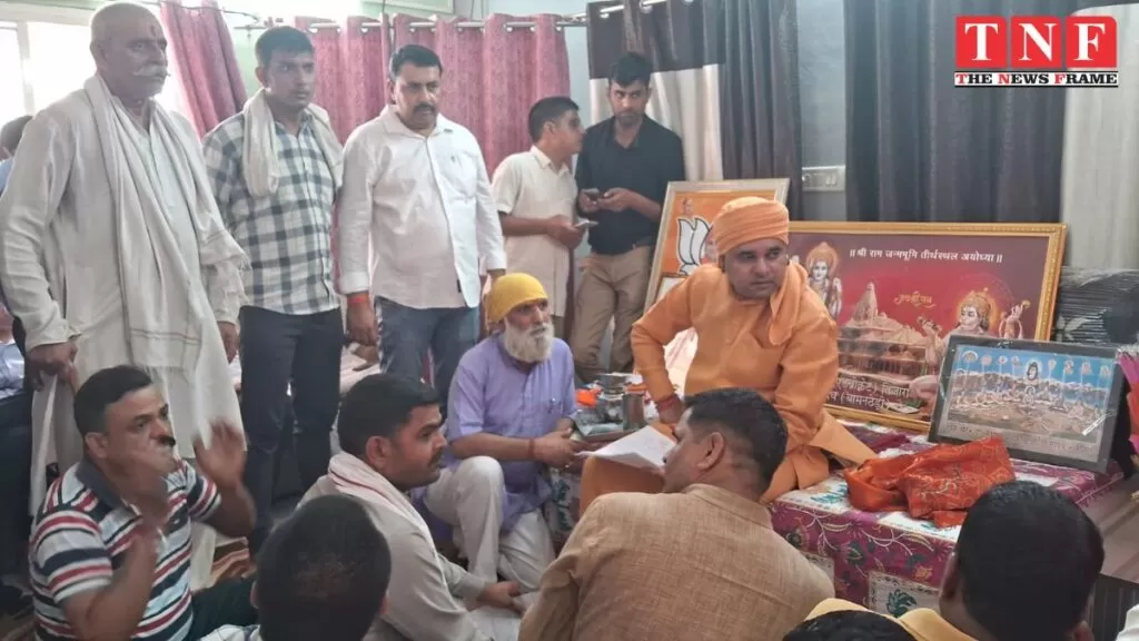 तिजारा विधायक बाबा बालक नाथ योगी ने भिवाड़ी के आलमपुर मंदिर पर की जनसुनवाई। 4 भिवाड़ी
