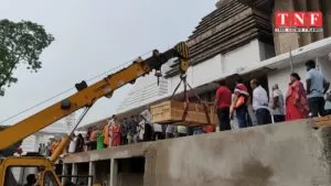 श्री लक्ष्मीनारायण जी की प्रतिमा जयपुर से जमशेदपुर पहुंची। 3 लक्ष्मीनारायण