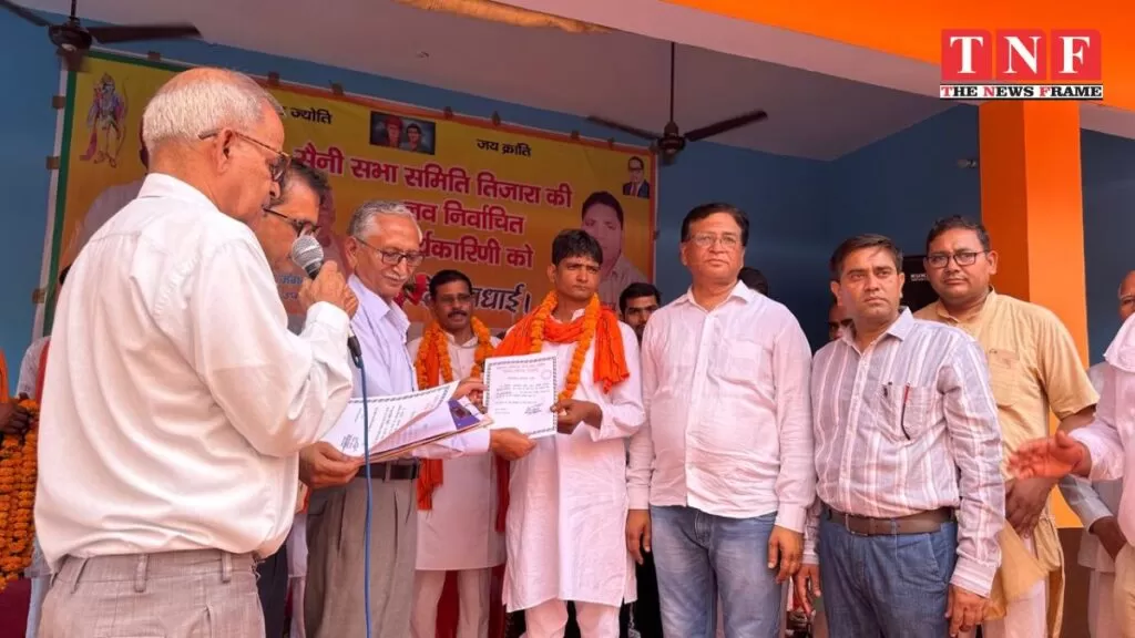 सैनी सभा तिजारा का शपथ ग्रहण समारोह सम्पन्न। 4 सभा