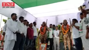सिदो कान्हू हूल दिवस पर मूर्ति अनावरण समारोह। 5 मूर्ति