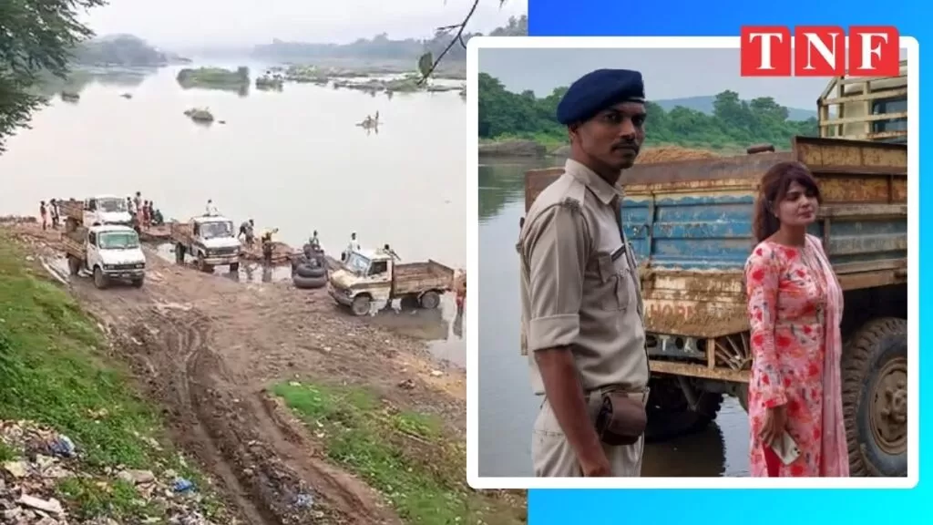 सिदगोड़ा थाना क्षेत्र में अवैध बालू उठाव पर छापेमारी, आठ 407 गाड़ियाँ जब्त।