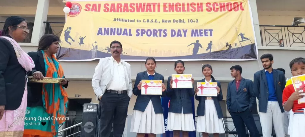 साईं सरस्वती इंग्लिश स्कूल में खेल दिवस का आयोजन 4 THE NEWS FRAME