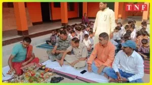 पद्मावती जैन सरस्वती शिशु विद्या मंदिर, सीनी में सत्रारंभ हेतु हवन कार्यक्रम का आयोजन 5 THE NEWS FRAME