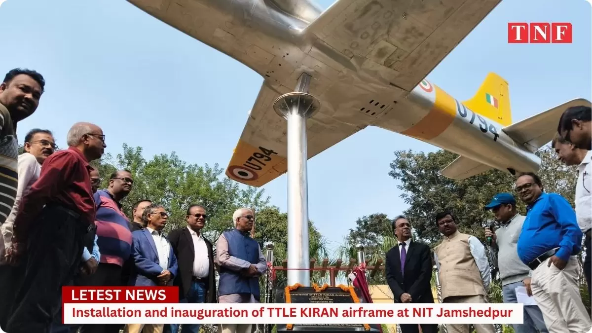 Installation and inauguration of TTLE KIRAN airframe at NIT Jamshedpur