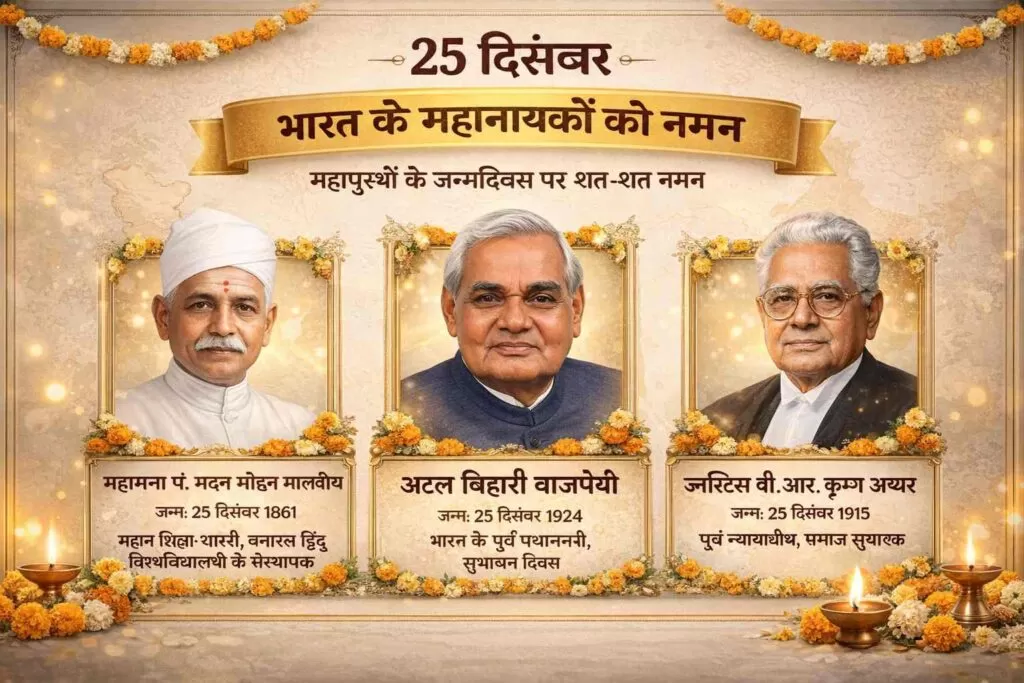 25 दिसंबर : पावन पर्व क्रिसमस डे और भारत के महान महापुरुषों की जन्मजयंती 4 THE NEWS FRAME