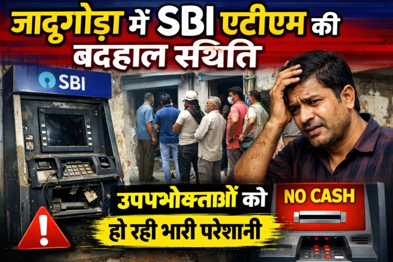 जादूगोड़ा में SBI एटीएम की बदहाल स्थिति, उपभोक्ताओं को हो रही भारी परेशानी