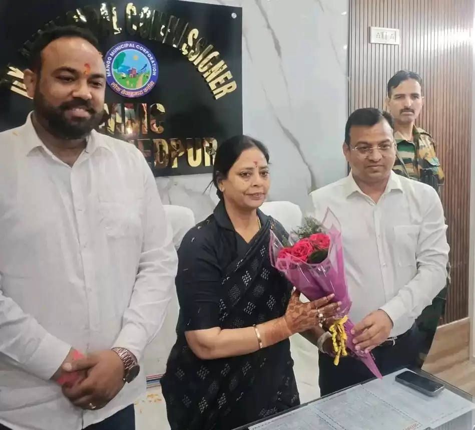 Mango नगर निगम मेयर का कार्यालय: सुधा गुप्ता ने पदभार ग्रहण किया 4 THE NEWS FRAME