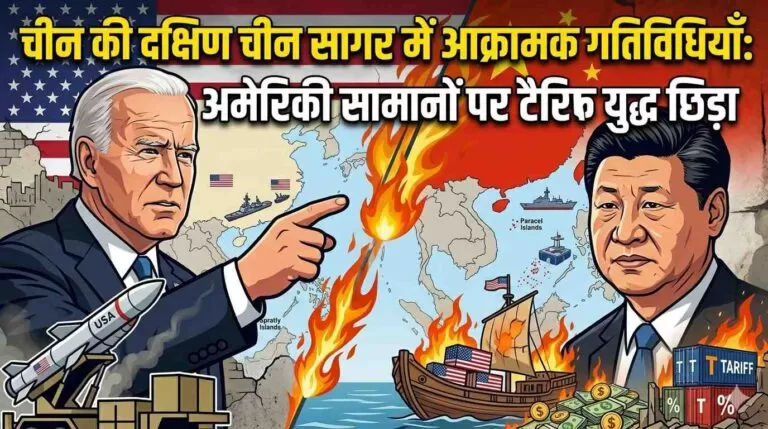 cheen की दक्षिण चीन सागर में आक्रामक गतिविधियाँ: अमेरिकी सामानों पर टैरिफ युद्ध छिड़ा