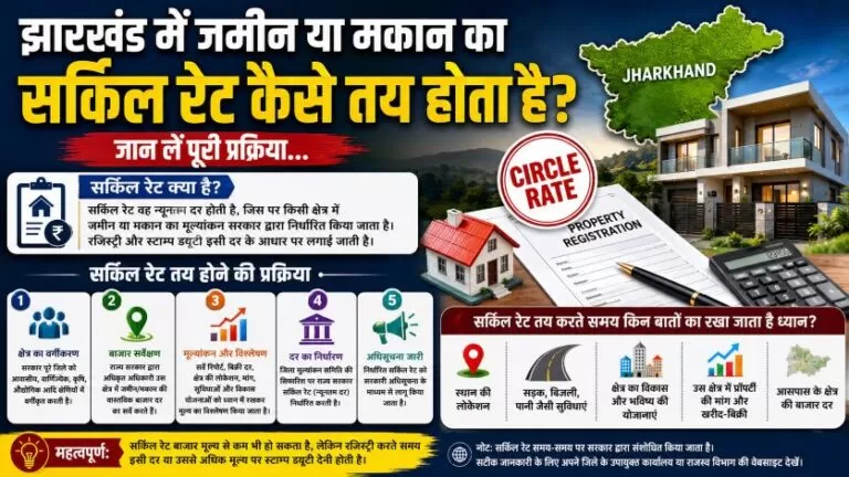 झारखंड में जमीन या मकान का Circle Rate कैसे तय होता है? जान लें... 3 झारखंड में जमीन या मकान का Circle Rate कैसे तय होता है? जान लें…
