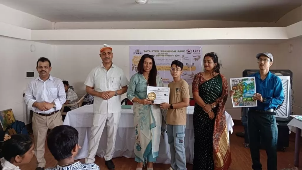 टाटा स्टील जूलॉजिकल पार्क में आर्ट इन नेचर चित्रकला प्रतियोगिता के साथ मनाया गया World पर्यावरण दिवस 4 THE NEWS FRAME