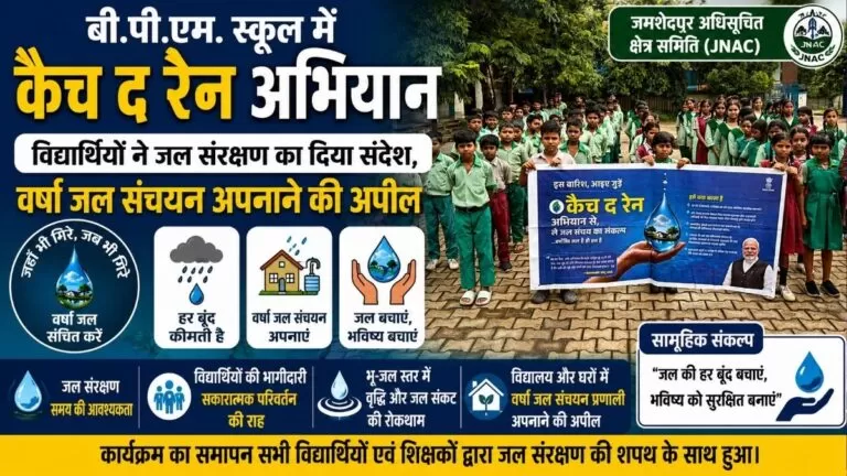 बी.पी.एम. स्कूल में कैच द रेन अभियान विद्यार्थियों ने जल संरक्षण का दिया संदेश वर्षा Water संचयन अपनाने की अपील 4 बी.पी.एम. स्कूल में कैच द रेन अभियान विद्यार्थियों ने जल संरक्षण का दिया संदेश वर्षा Water संचयन अपनाने की अपील