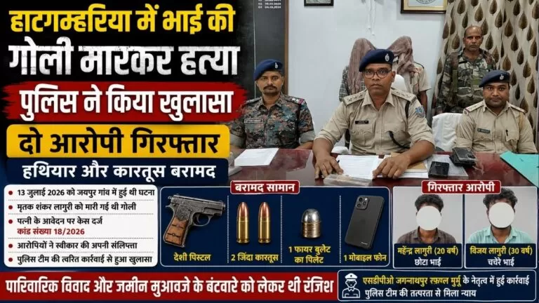 Hatgamharia में भाई की गोली मारकर हत्या का पुलिस ने किया खुलासा दो आरोपी गिरफ्तार हथियार और कारतूस बरामद 4 Hatgamharia में भाई की गोली मारकर हत्या का पुलिस ने किया खुलासा दो आरोपी गिरफ्तार हथियार और कारतूस बरामद