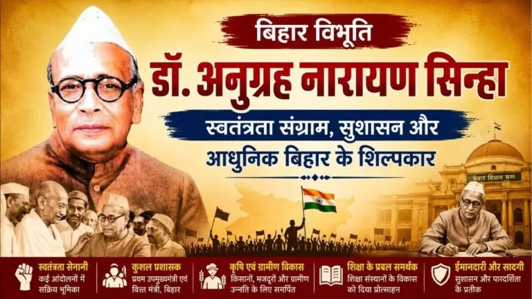 बिहार विभूति डॉ. अनुग्रह नारायण सिन्हा Freedom संग्राम, सुशासन और आधुनिक बिहार के शिल्पकार 5 बिहार विभूति डॉ. अनुग्रह नारायण सिन्हा Freedom संग्राम, सुशासन और आधुनिक बिहार के शिल्पकार