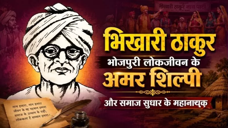 भिखारी ठाकुर Bhojpuri लोकजीवन के अमर शिल्पी और समाज सुधार के महानायक 8 भिखारी ठाकुर Bhojpuri लोकजीवन के अमर शिल्पी और समाज सुधार के महानायक